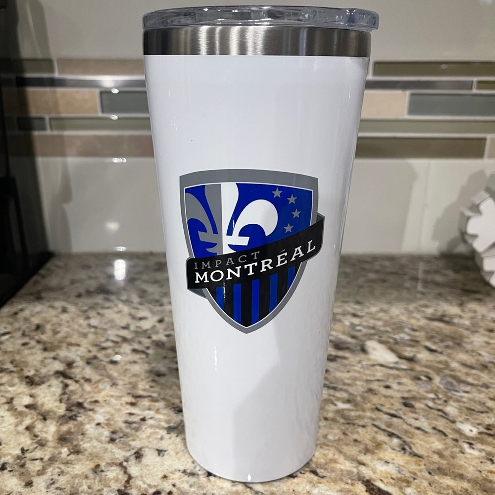 Brand New Montreal Impact Corkcicle 24oz Tumbler.  9 hours cold, 3 hours hot